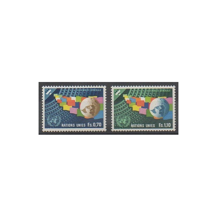 Acheter cette série de timbres des Nations Unies (ONU - Genève)  de l'année 1978 (No 78/79).