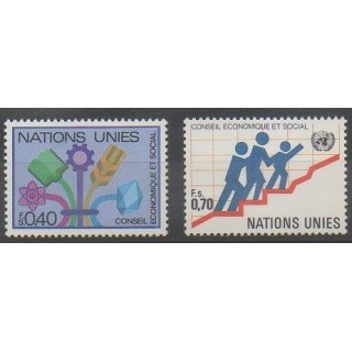 Buy this set of stamps of United Nations (UN - Geneva) of the year 1980 (Nb 94/95).