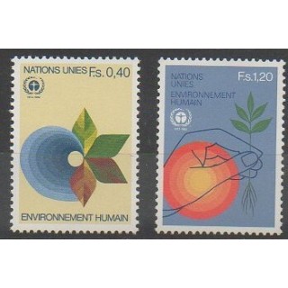 Buy this set of stamps of United Nations (UN - Geneva) of the year 1982 (Nb 105/106).