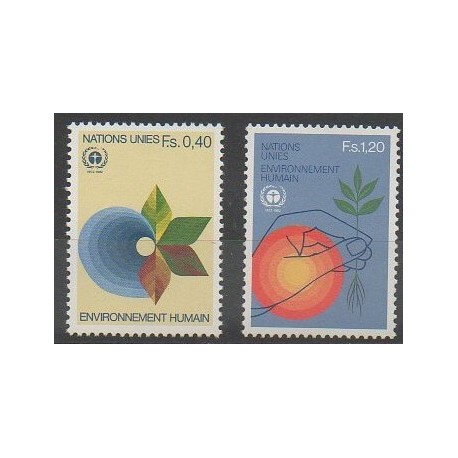 Nations Unies (ONU - Genève) - 1982 - No 105/106 - Environnement