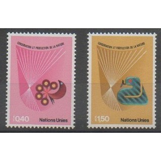 Buy this set of stamps of United Nations (UN - Geneva) of the year 1982 (Nb 109/110).