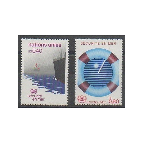 United Nations (UN - Geneva) - 1983 - Nb 112/113 - Boats