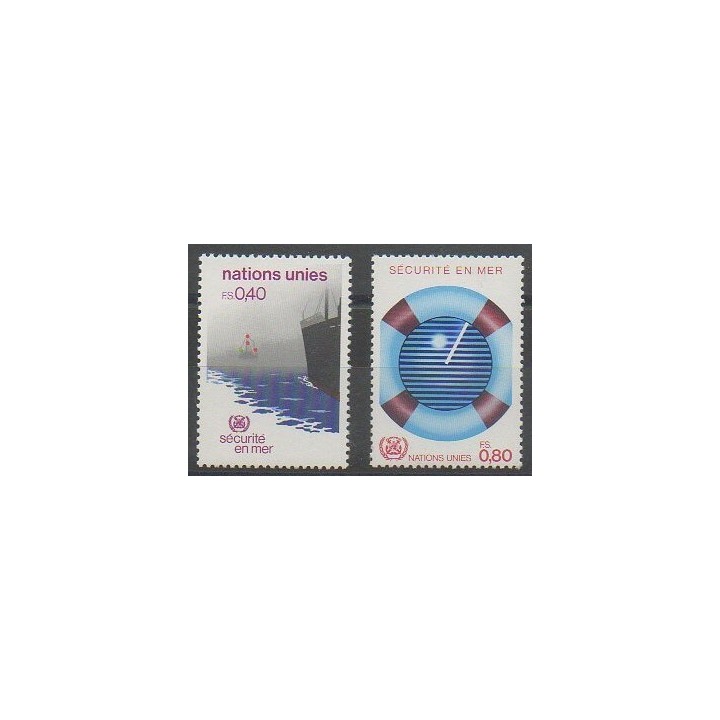 Acheter cette série de timbres des Nations Unies (ONU - Genève)  de l'année 1983 (No 112/113).