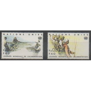 Buy this set of stamps of United Nations (UN - Geneva) of the year 1984 (Nb 120/121).