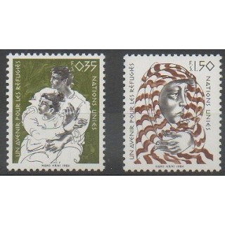 Buy this set of stamps of United Nations (UN - Geneva) of the year 1984 (Nb 124/125).