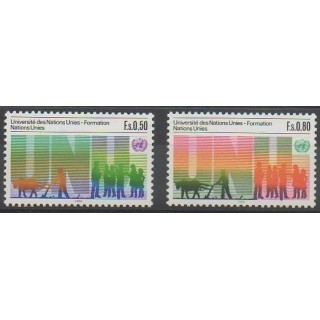 Acheter cette série de timbres des Nations Unies (ONU - Genève)  de l'année 1985 (No 129/130).