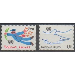 Nations Unies (ONU - Genève) - 1985 - No 131/132 - Service postal