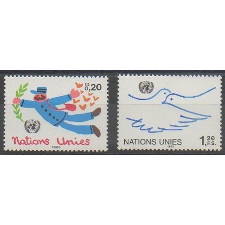 United Nations (UN - Geneva) - 1985 - Nb 131/132 - Postal Service
