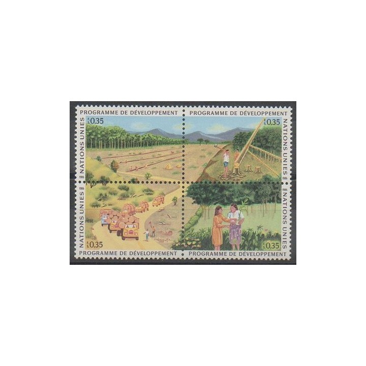 Buy this set of stamps of United Nations (UN - Geneva) of the year 1986 (Nb 139/142).