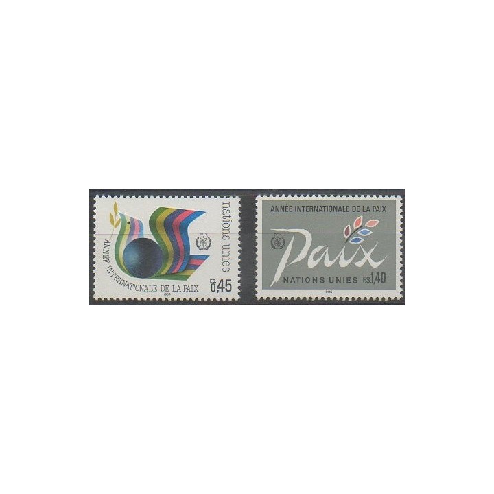 Buy this set of stamps of United Nations (UN - Geneva) of the year 1986 (Nb 145/146).