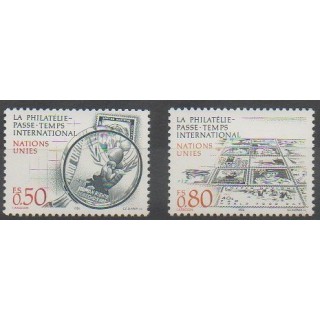 Acheter cette série de timbres des Nations Unies (ONU - Genève)  de l'année 1986 (No 143/144).