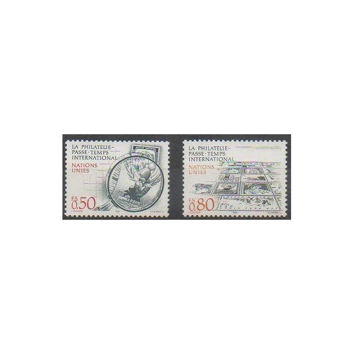 Acheter cette série de timbres des Nations Unies (ONU - Genève)  de l'année 1986 (No 143/144).