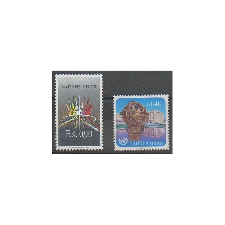 Buy this set of stamps of United Nations (UN - Geneva) of the year 1987 (Nb 152/153).
