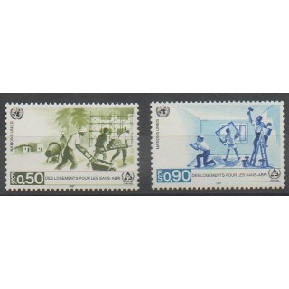 Buy this set of stamps of United Nations (UN - Geneva) of the year 1987 (Nb 154/155).