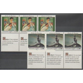 Acheter cette série de timbres des Nations Unies (ONU - Genève)  de l'année 1989 (No 180/185).