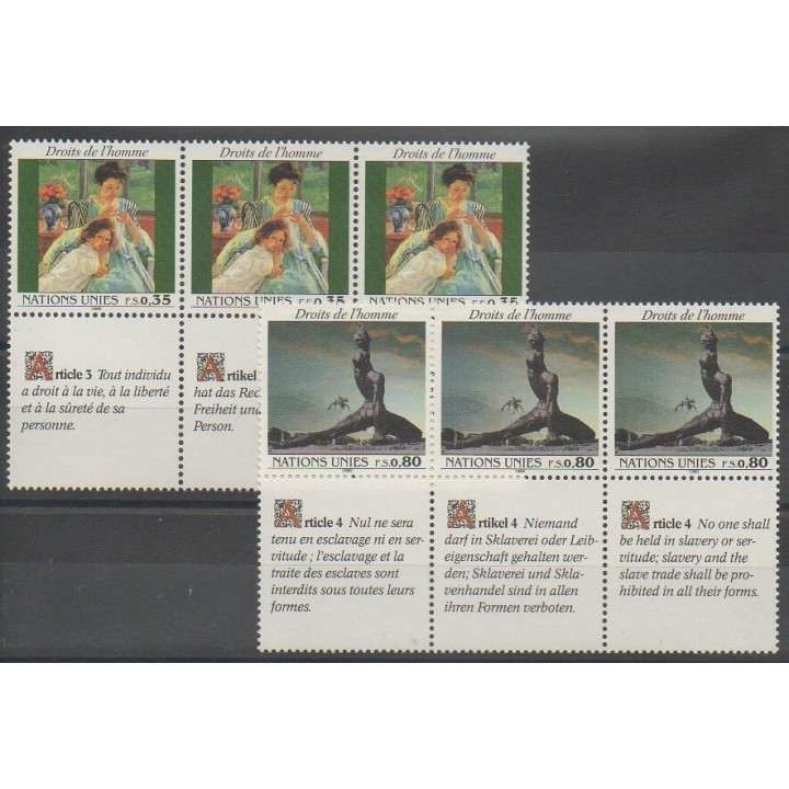 Buy this set of stamps of United Nations (UN - Geneva) of the year 1989 (Nb 180/185).