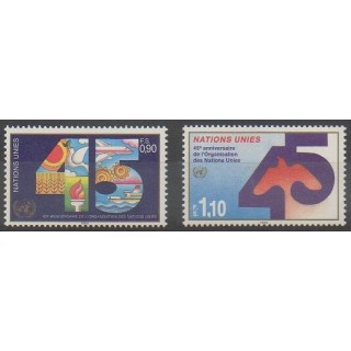 Acheter cette série de timbres des Nations Unies (ONU - Genève)  de l'année 1990 (No 192/193).