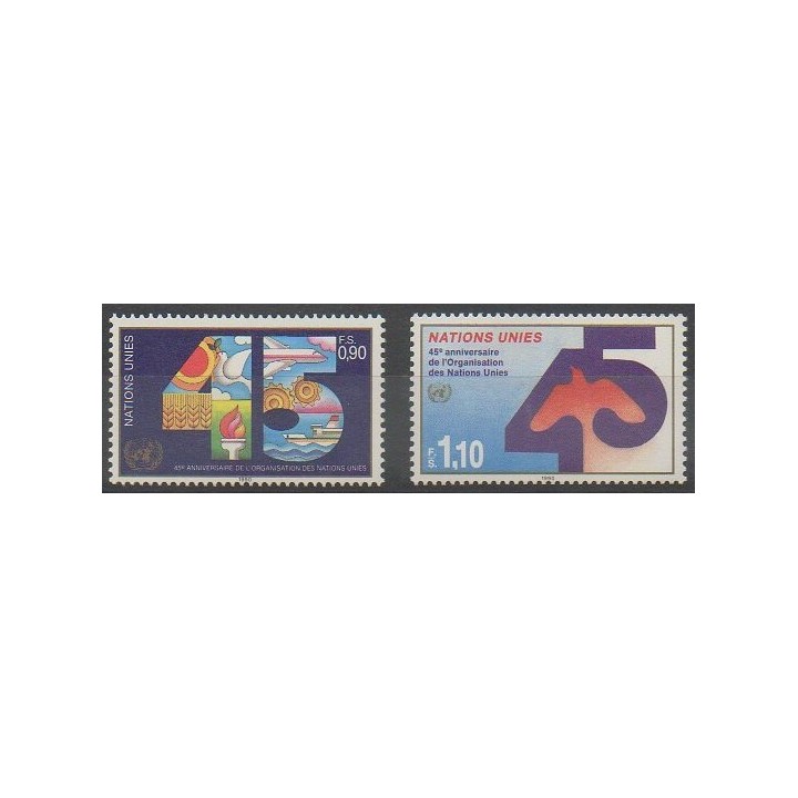 Acheter cette série de timbres des Nations Unies (ONU - Genève)  de l'année 1990 (No 192/193).