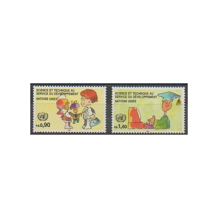Buy this set of stamps of United Nations (UN - Geneva) of the year 1992 (Nb 233/234).