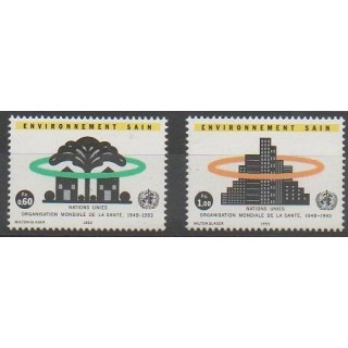 Acheter cette série de timbres des Nations Unies (ONU - Genève)  de l'année 1993 (No 247/248).