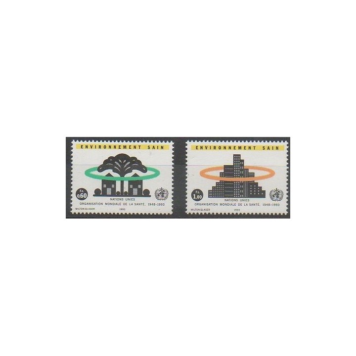 Acheter cette série de timbres des Nations Unies (ONU - Genève)  de l'année 1993 (No 247/248).