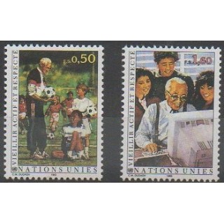 Acheter cette série de timbres des Nations Unies (ONU - Genève)  de l'année 1993 (No 241/242).