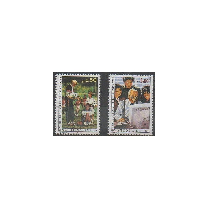 Buy this set of stamps of United Nations (UN - Geneva) of the year 1993 (Nb 241/242).