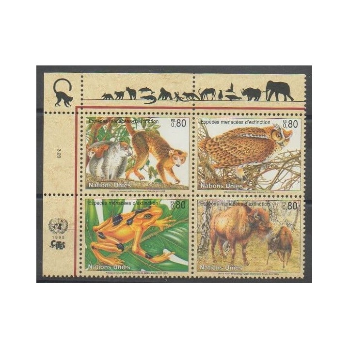 Acheter cette série de timbres des Nations Unies (ONU - Genève)  de l'année 1995 (No 283/286).