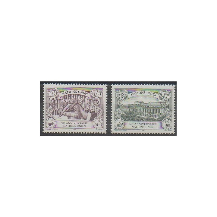 Acheter cette série de timbres des Nations Unies (ONU - Genève)  de l'année 1995 (No 289/290).