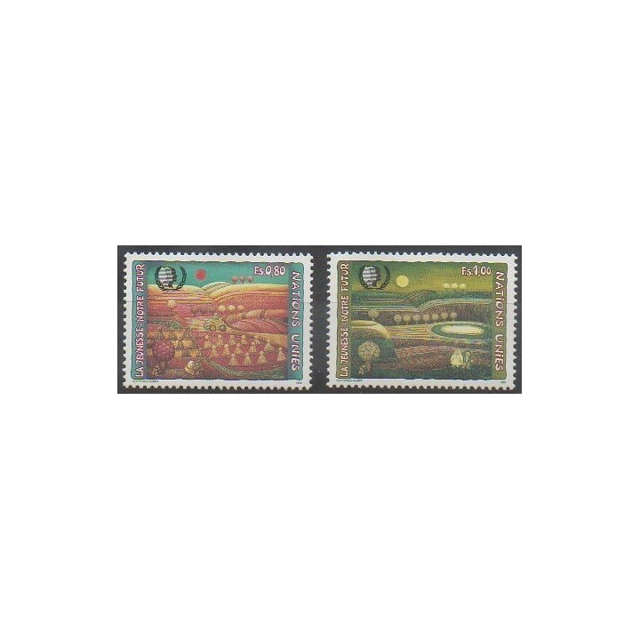 Acheter cette série de timbres des Nations Unies (ONU - Genève)  de l'année 1995 (No 287/288).