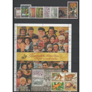 Acheter les timbres et le bloc-feuillet des Nations Unies (ONU - Genève)  de l'année 1995 (No 281/304 - BF7).