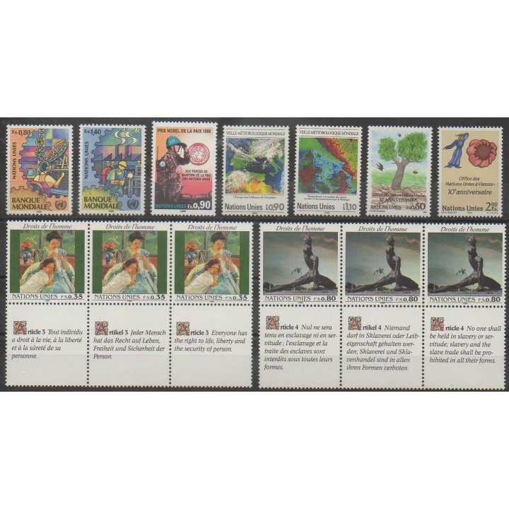 Buy the stamps of United Nations (UN - Geneva) of the year 1989 (Nb 173/185).