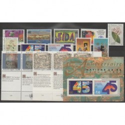 United Nations (UN - Geneva) - Complete Year - 1990 - Nb 186/201 - BF6