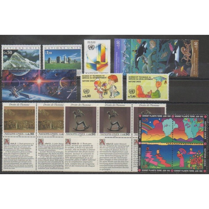Buy the stamps of United Nations (UN - Geneva) of the year 1992 (Nb 222/240).