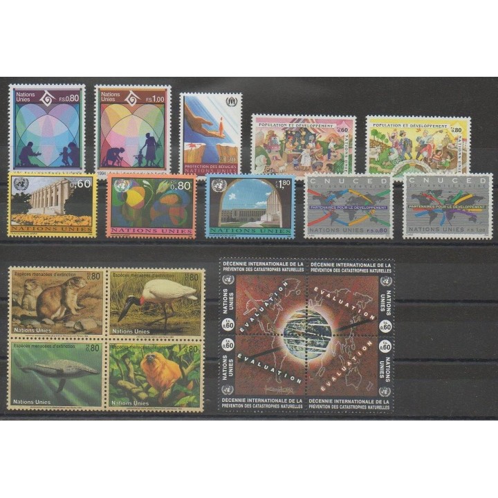 Buy the stamps of United Nations (UN - Geneva) of the year 1994 (Nb 263/280).