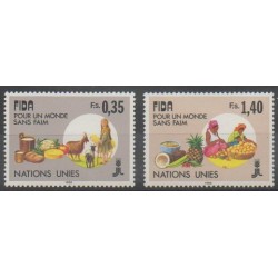 United Nations (UN - Geneva) - 1988 - Nb 163/164 - Fruits or vegetables