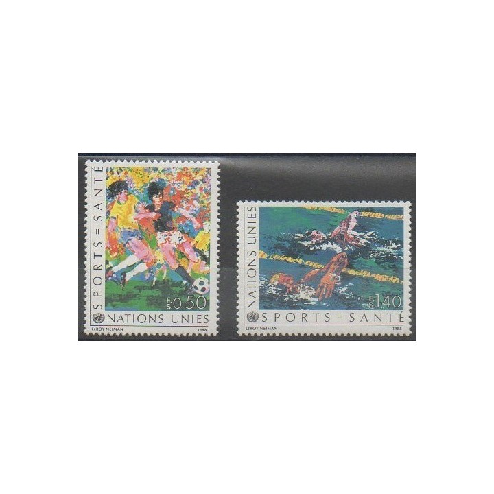 Acheter cette série de timbres des Nations Unies (ONU - Genève)  de l'année 1988 (No 169/170).