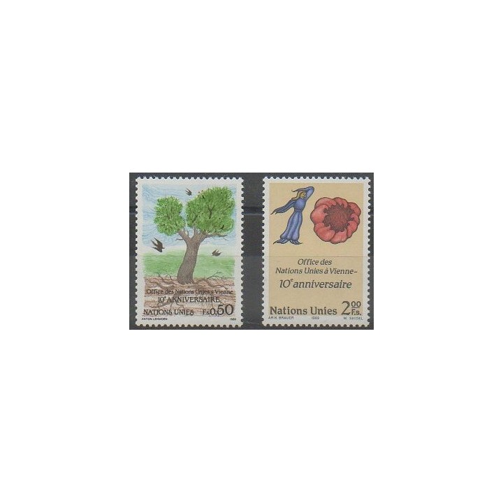 Buy this set of stamps of United Nations (UN - Geneva) of the year 1989 (Nb 178/179).