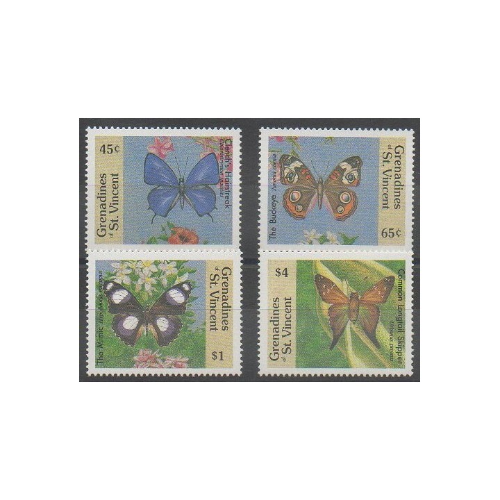 Acheter ces timbres de Saint-Vincent (Iles Grenadines) de l'année 1989 (No 589E/589H).