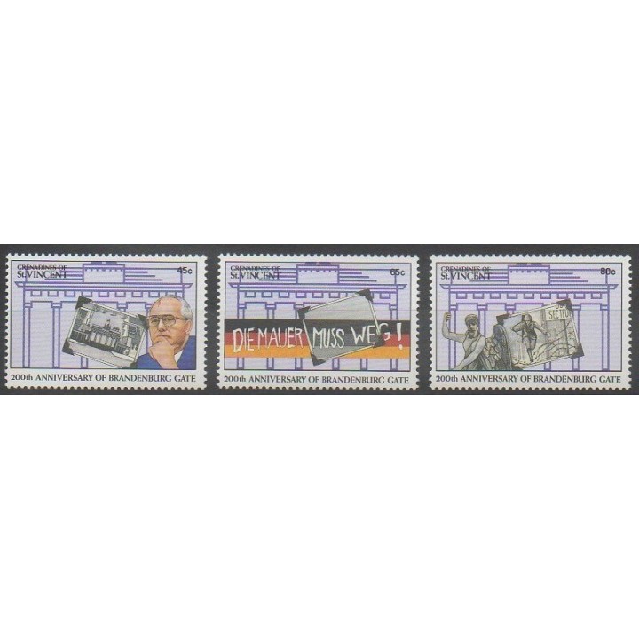 Buy this set of stamps of Saint Vincent (Grenadines) of the year 1991 (Nb 674/676).