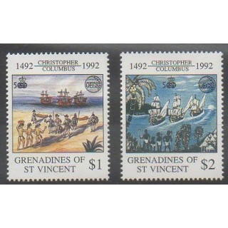 Buy this set of stamps of Saint Vincent (Grenadines) of the year 1992 (Nb 734/735).