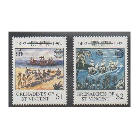 Saint Vincent (Grenadines) - 1992 - Nb 734/735 - Christophe Colomb