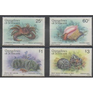 Acheter cette série de timbres de Saint-Vincent (Iles Grenadines) de l'année 1985 (No 374/377).