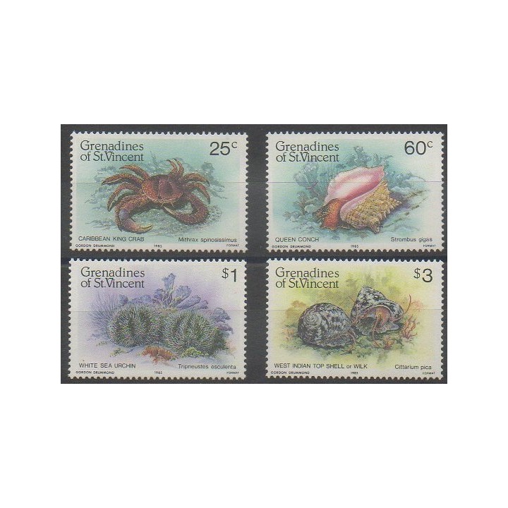 Buy this set of stamps of Saint Vincent (Grenadines) of the year 1985 (Nb 374/377).