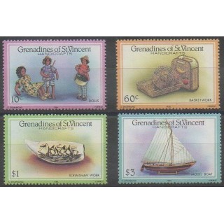 Acheter cette série de timbres de Saint-Vincent (Iles Grenadines) de l'année 1986 (No 451/454).
