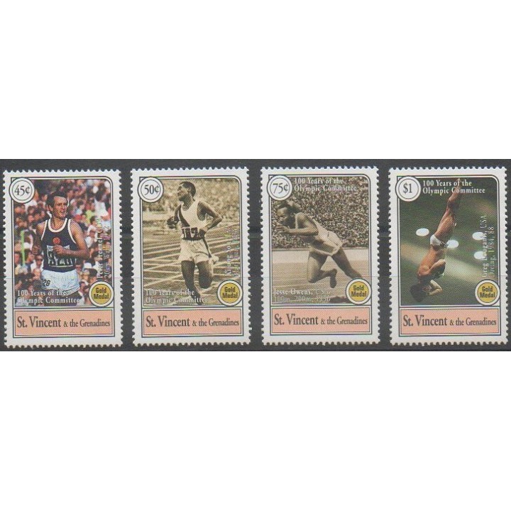 Acheter cette série de timbres de Saint-Vincent de l'année 1994 (No 2195/2198).