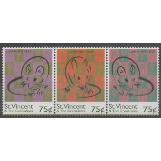 Acheter cette série de timbres de Saint-Vincent de l'année 1995 (No 2675/2677).