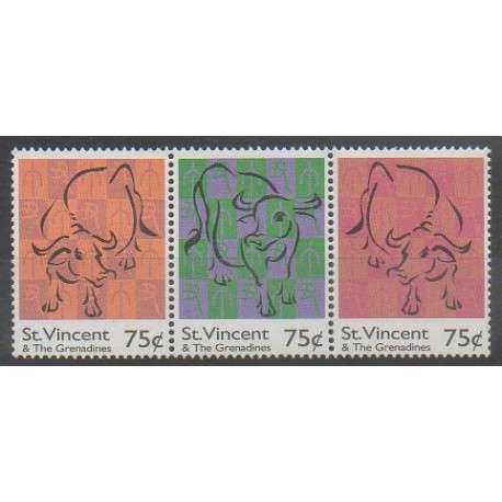 Saint Vincent - 1997 - Nb 2994/2996 - Horoscope