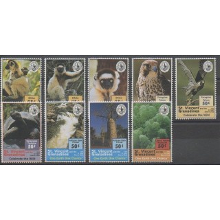 Buy this set of stamps of Saint Vincent of the year 1997 (Nb 3282/3290).