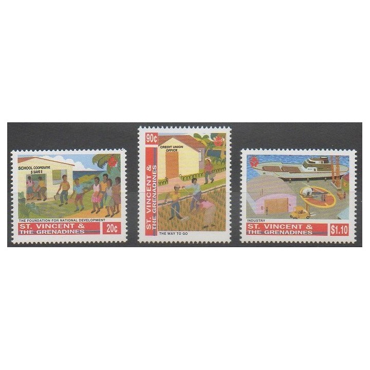 Buy this set of stamps of Saint Vincent of the year 1998 (Nb 3369/3371).